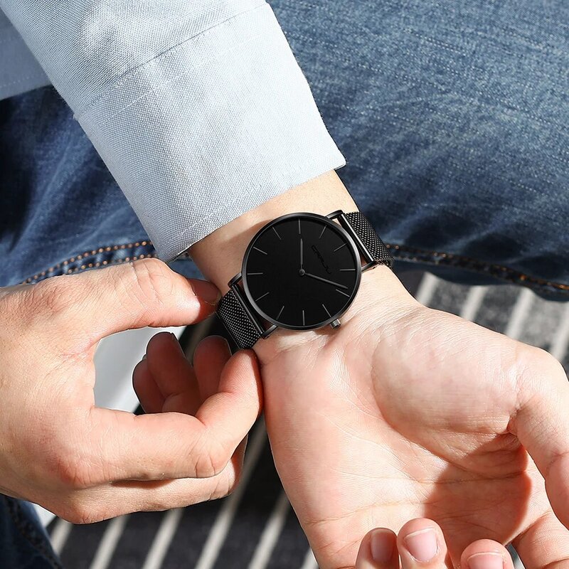 CRRJU New Couple Watch Top Brand Japan Movement Fashion orologio da polso impermeabile Gentleman watch Ladies Exquisite Quartz Clock