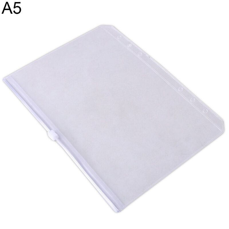 PVC ซิปกระเป๋า A5/A6/A7ซิปล็อคซองจดหมายแฟ้มเอกสารกระเป๋าใสกระเป๋าซิปกระเป๋า2020