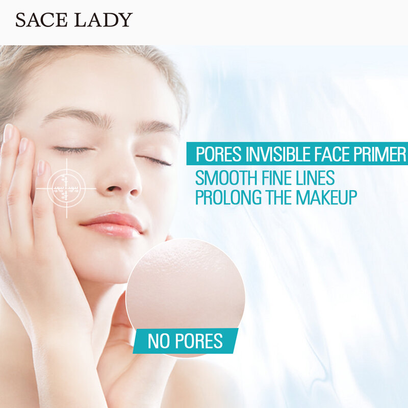 SACE DAME Gesicht Primer Make-Up Flüssigkeit Matte Basis Machen Up Öl Control Glatte Feine Linien Poren Creme Erhellen Kosmetik Großhandel