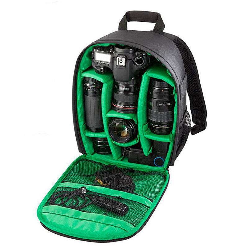 Mochila impermeable profesional para fotografía al aire libre, paquete de bolsa de viaje para cámara DSLR