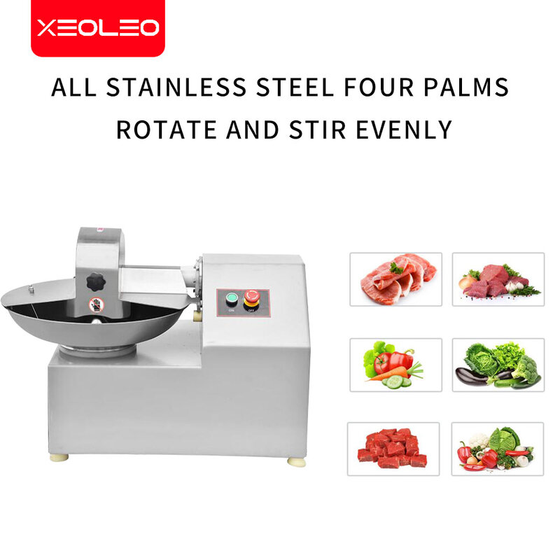 XEOLEO – coupe-légumes électrique en acier inoxydable, pour boulettes de viande, rembourrage, gingembre et ail