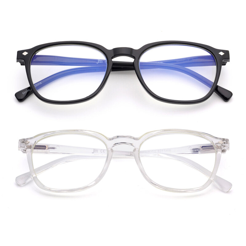 JM Vintage Spring Hinge Square Reading Glasses Women Men Brand Designer Diopter Magnifier Presbyopic Eyeglasses