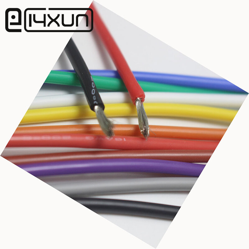 Cable de silicona flexible de alta Prueba de Temperatura, Cable de 1 metro 18AWG, Ultra 18 #, 0,75 mm2