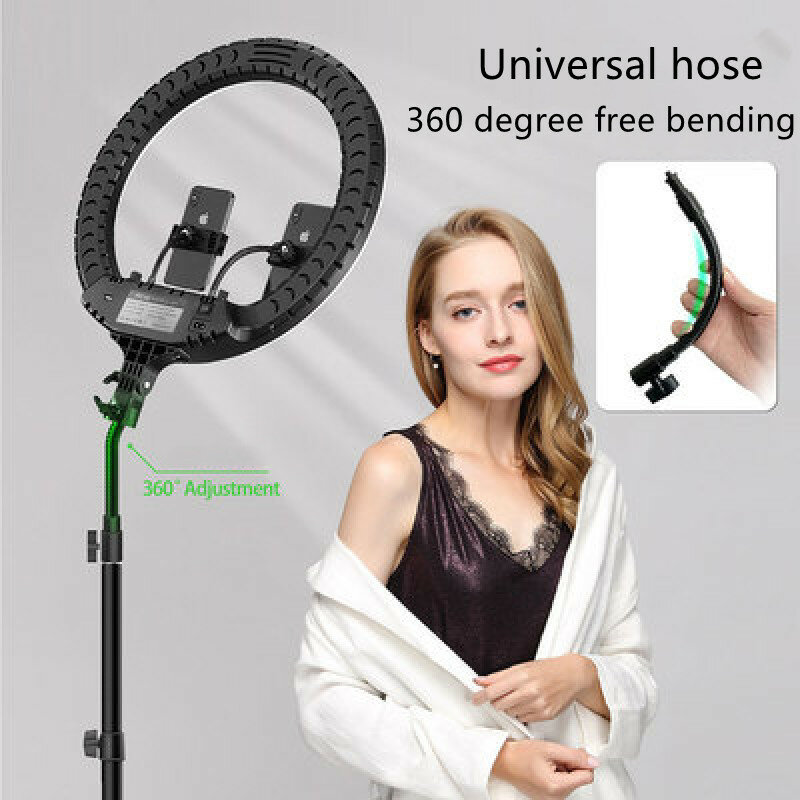 Mobile Phone Live Ring Fill Light High Quality Tripod Fixed Camera Ring Light Folding Portable Camera Floor Stand