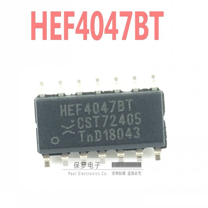 Oscilador original 100% e novo oscilador multifrequência hef4047bt hef4047 sop-14 em estoque, com 10 peças