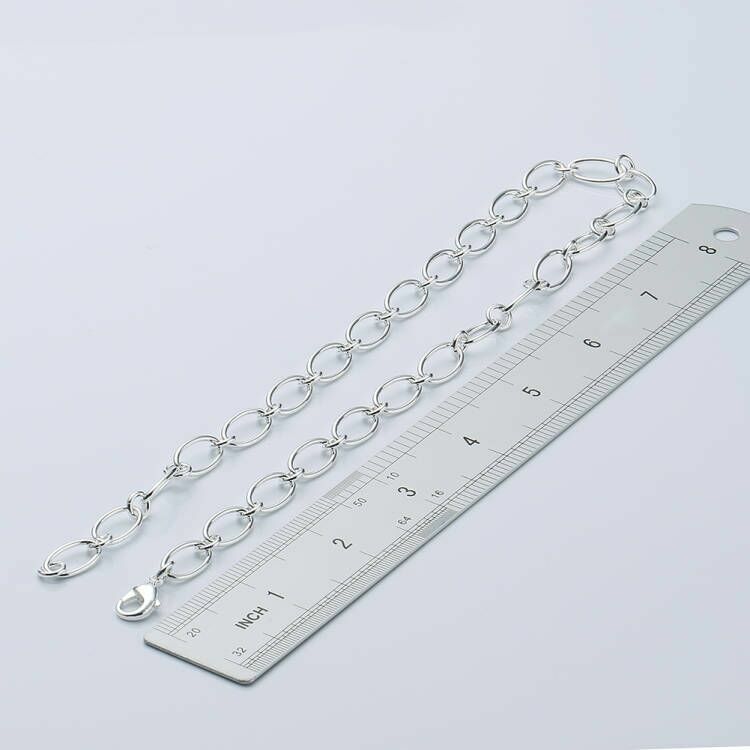 Женское и мужское ожерелье из серебра 925 пробы, 18 дюймов, 45 см