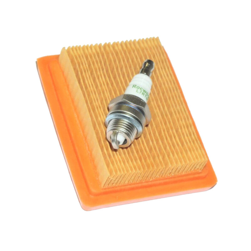 Air Filter and Spark Plug for Stihl FS120 FS200 FS250 BT120 FR350 HT250 MM55 and Many More Models