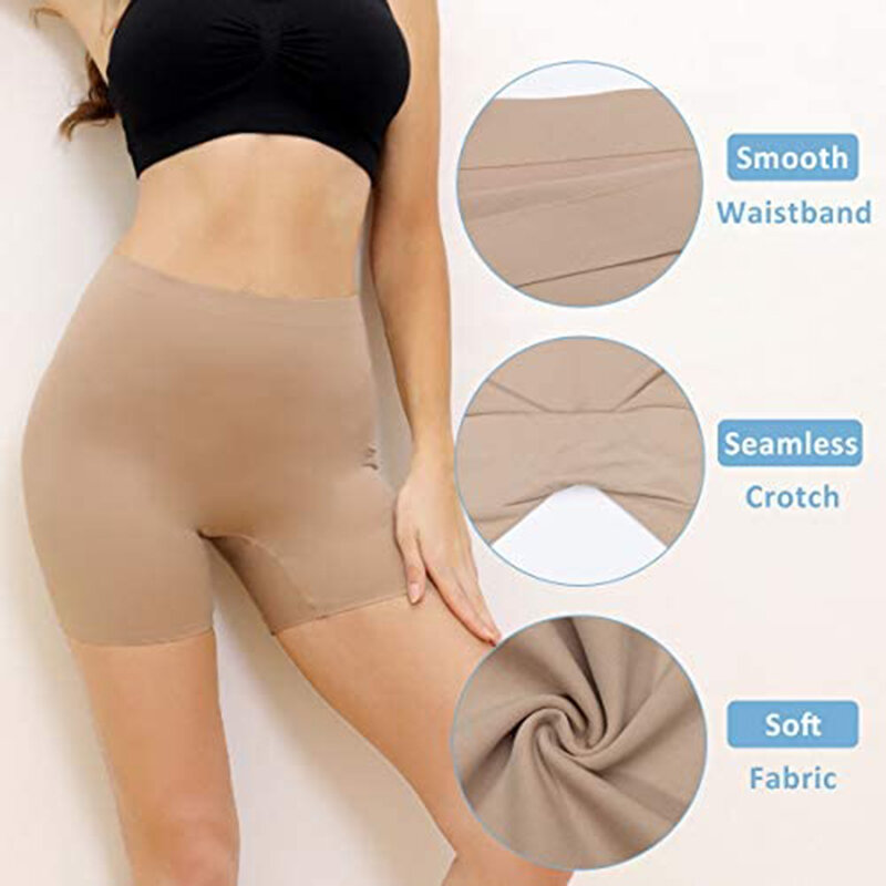 Thigh Slimmer Shapewear Panties for Women Slip Shorts High Waist Tummy Control Cincher Girdle Seamless Body Shaper
