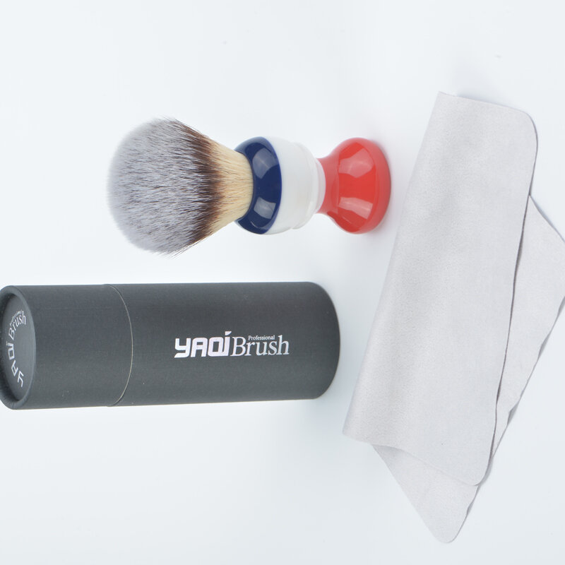 YAQI Freedom – brosse de rasage pour hommes, 24mm, nœud de cheveux synthétiques, humide