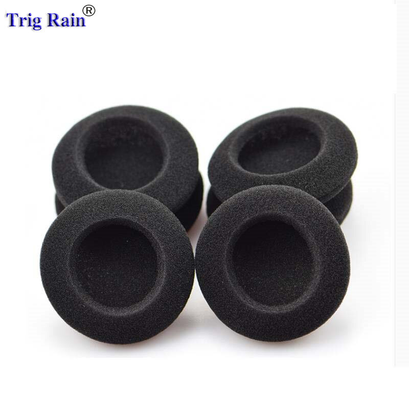 Almohadillas de espuma engrosadas para auriculares, almohadillas de repuesto de esponja, funda de auriculares de 35mm, 40mm, 50mm, 55mm, 60mm, 70mm, 80mm