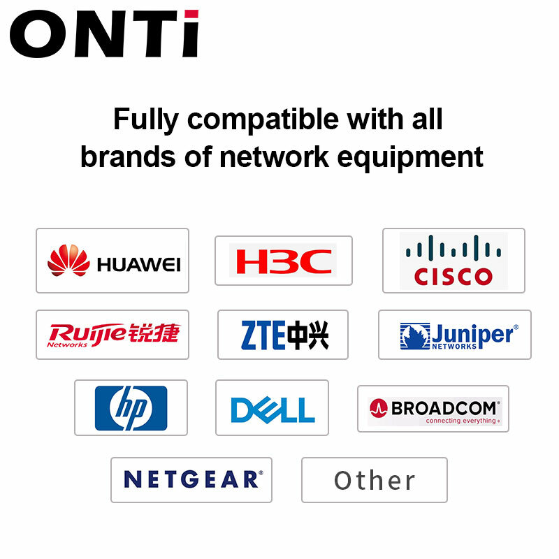 ONTi 10G SFP + สายเคเบิล AOC-10GBASE Active Optical SFP สาย,1-100M,สำหรับ Cisco,Huawei,MikroTik,HP,Intel,Dell... ฯลฯสวิทช์