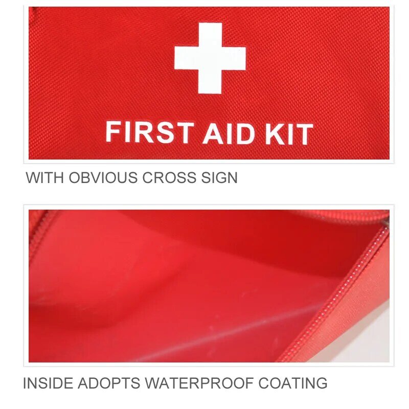 New Portable Waterproof First Aid Kit Bag Emergency Kits Case Only For Outdoor Camp Travel Fishing Emergency Medical Treatment
