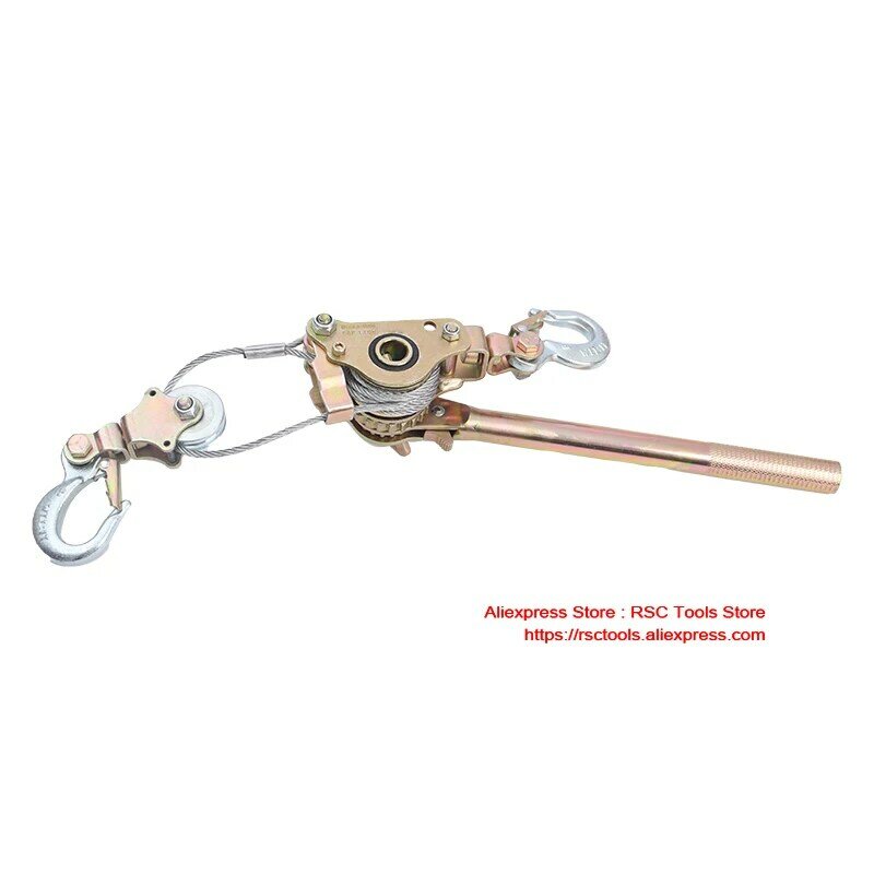 Puxador de cabo de catraca estilo japonês 2t, puxador de cabo de aço manual, puxador de fio de aço com catraca