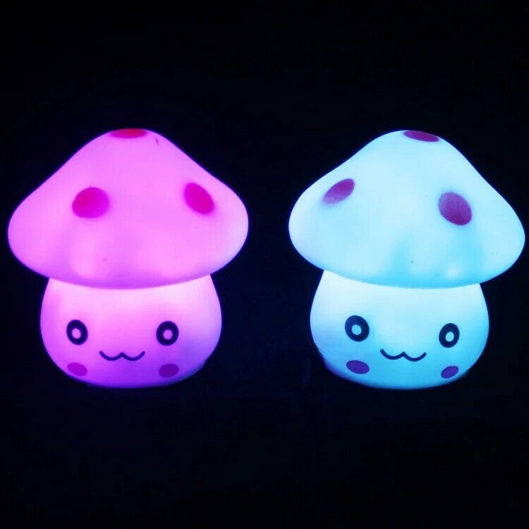 Цветной светящийся ночсветильник для детской комнаты, игрушка в виде гриба, ночсветильник для спальни