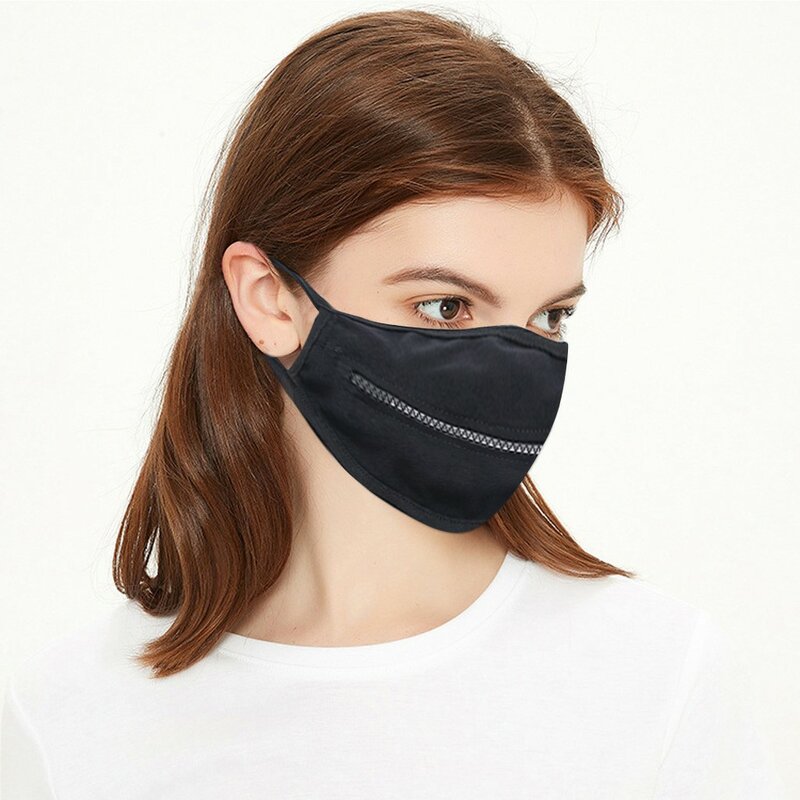 Маска на молнии однотонная модная дизайнерская маска для лица для взрослых унисекс хлопковая Питьевая маска унисекс