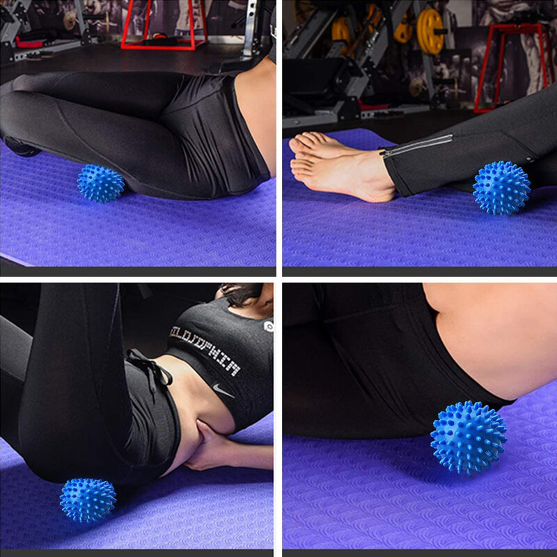 Vale a pena massagem bolas de yoga pvc exercício esporte bola de fitness corpo alívio do estresse scapulae mão pé rolo massageador treino em casa