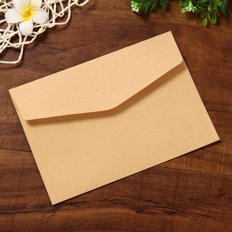 Envelope Em Branco De Cor Sólida, Cartão, Envelopes De Cartão Postal, Preto e Branco, 12x17cm, 10 Pc Lot