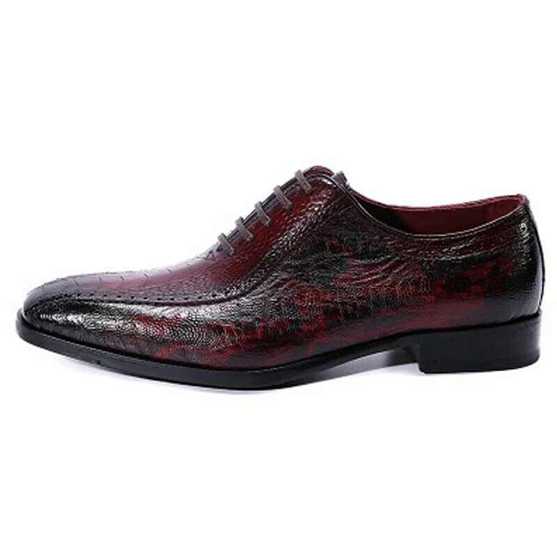 Jineyu – chaussures à lacets en cuir véritable pour homme, style britannique Low help, pour le travail