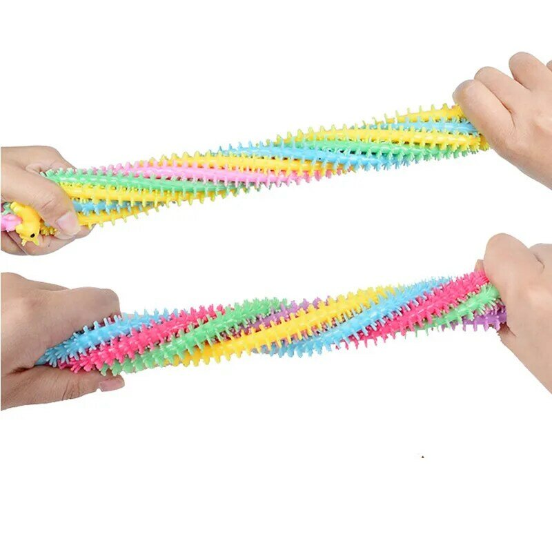 6Pcs Cartoon Animal Alpaca Decompression Toys Stretchy Tension Rope Plastic Toy for Children Men Women Hand Fidget Relieve TPR