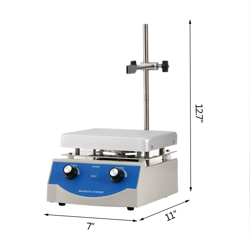 VEVOR 1000ML 3000ML Electric Magnetic Stirrer Hot Plate Vortex Mixer Shaker With Stir Bar Medical Bioloicgal Chemical Laboratory