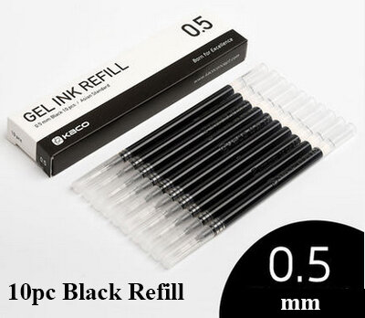 10 Buah/Set Pena Tanda Kogreen 0.5Mm ABS Plastik Pena Tinta Gel Halus untuk Penggunaan Pekerja Siswa untuk Rumah/Sekolah/Isi Ulang Koo