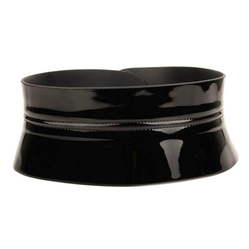 Abrigo Retro informal de diseño para mujer, cinturón decorativo de cuero negro, FCO222