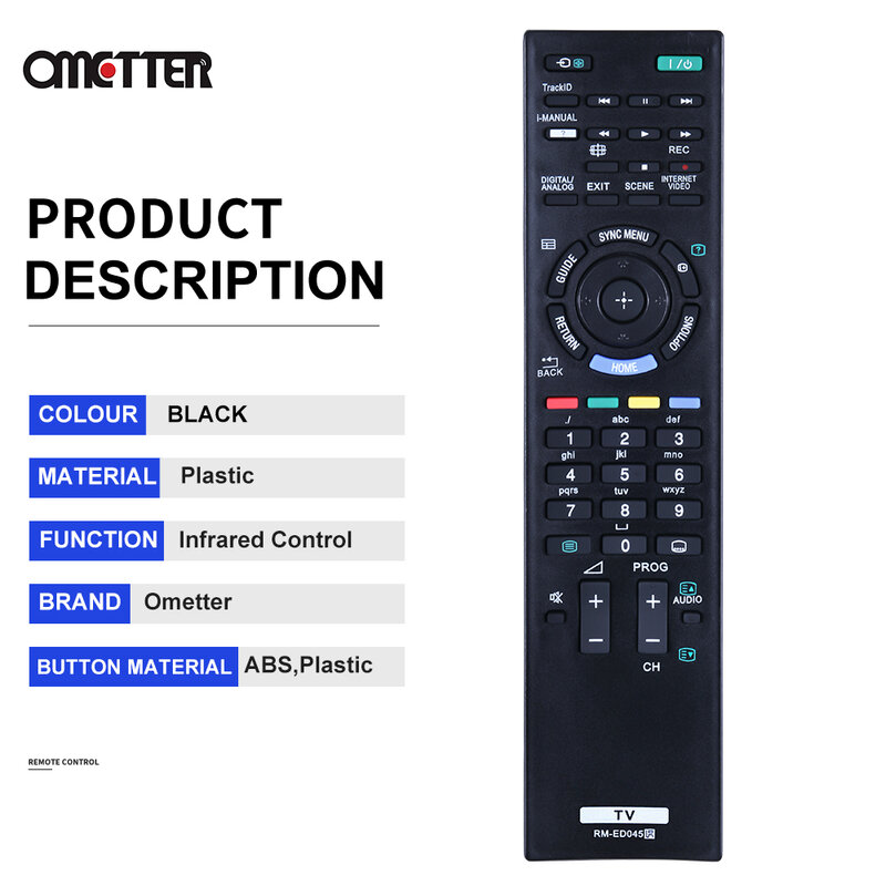 Controle remoto para TV Sony, adequado para Sony RM-ED061, RM-ED044, RM-ED047, RM-ED045, Novo