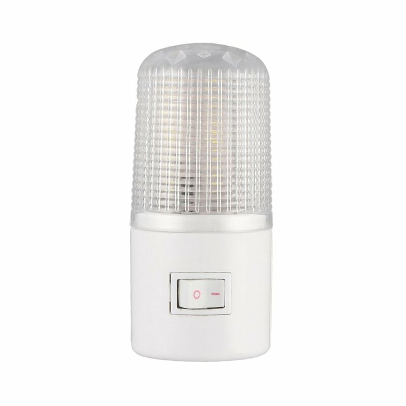 3W 110V US Plug LED Light Wall Mounted Bedside Lamp Emergency Light Home Bedroom Washroom Energy Saving Night Light 4 LEDs
