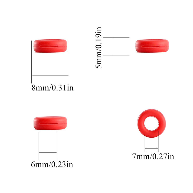 5 Pair Eyeglass Temple Tips Sleeve Retainer Silicone Anti-slip Holder Elastic Glasses Ear Hook Mirror Leg Glasses Accessories