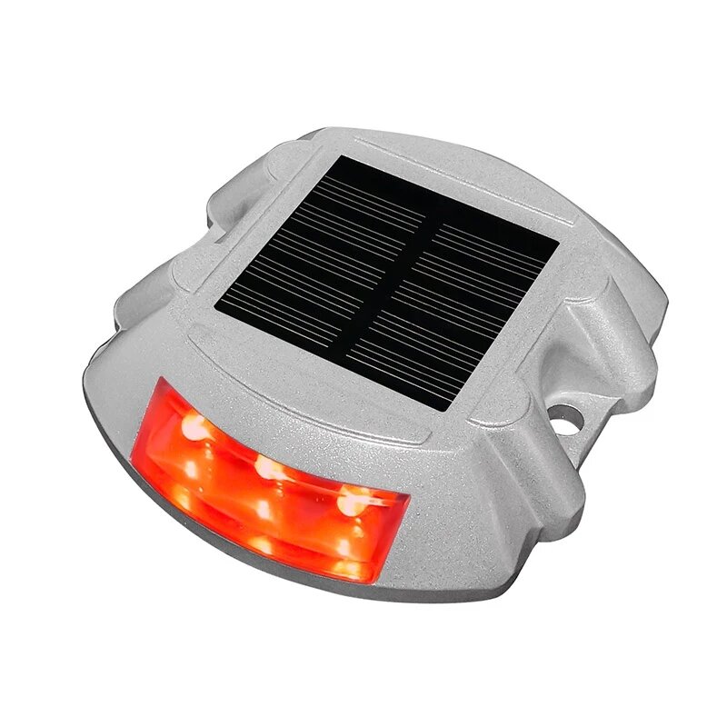 KinJoin Extérieur IP68 LED Étanche SOLAIRE Alimenté Lumière de Goujon De Route Réfléchissant Route Lumière Au Sol Voyant