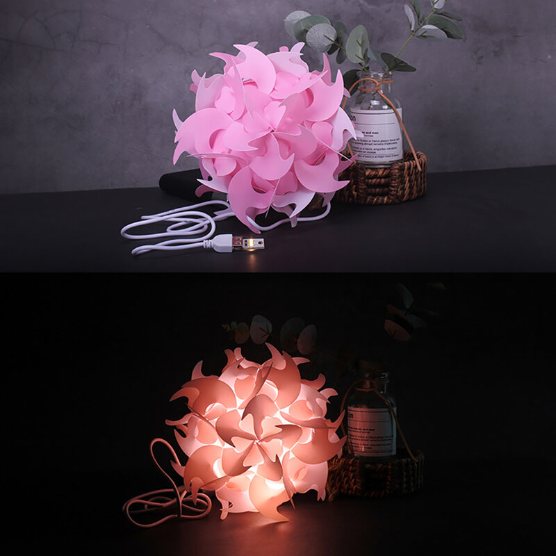 Linternas artesanales, lámpara de luz nocturna creativa, decoración del hogar, arte USB, luz hecha a mano