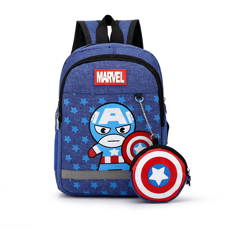2019 New Fashion Captain America Children School Bags Cartoon Backpack Baby Toddler Kids Book Bag Kindergarten Boy Girl Backpack