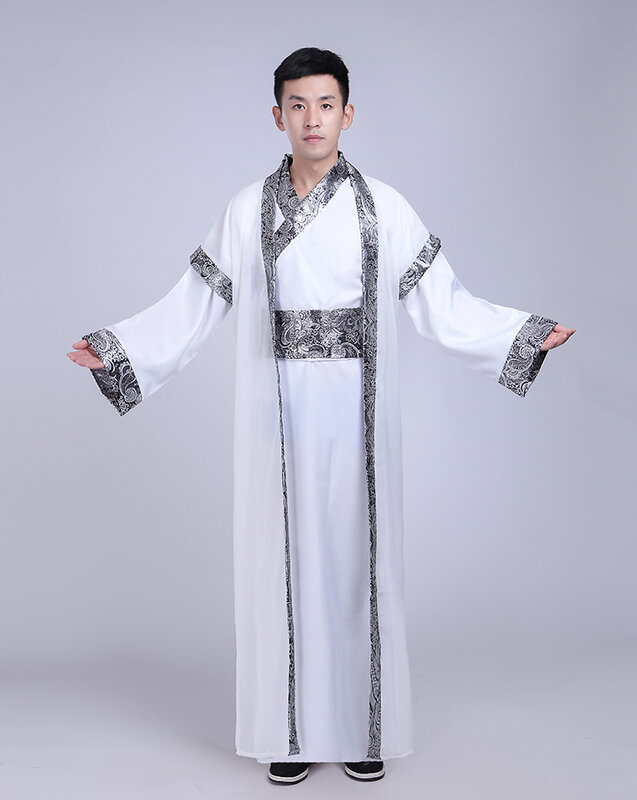 Платье династии Тан, традиционный китайский мужской черный костюм ханьфу для косплея боевого меча, одежда в старинном стиле, модный национальный костюм