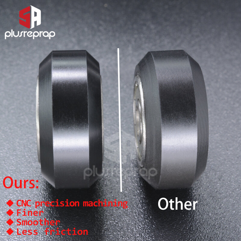 3D Printer Plastic Wheel POM Big Models Passive Round wheel Idler Pulley Gear for CNC Openbuilds V-Slot