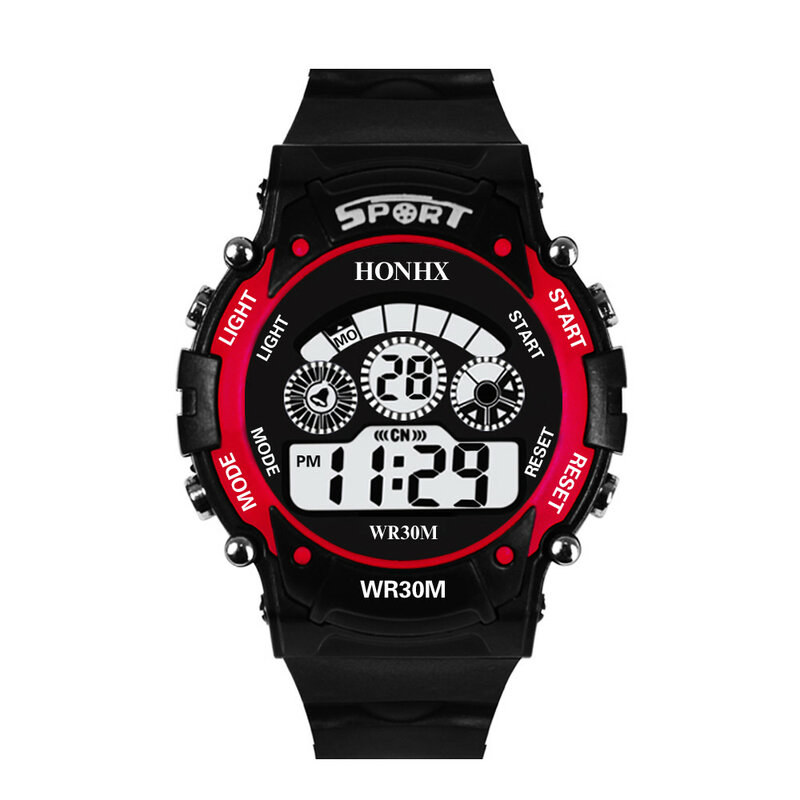 Mode Männer Frauen Unisex Sport Uhren Led Helle Uhren Männer Alarm Datum Armbanduhren Digitale Uhr Military Wasserdichte Uhr
