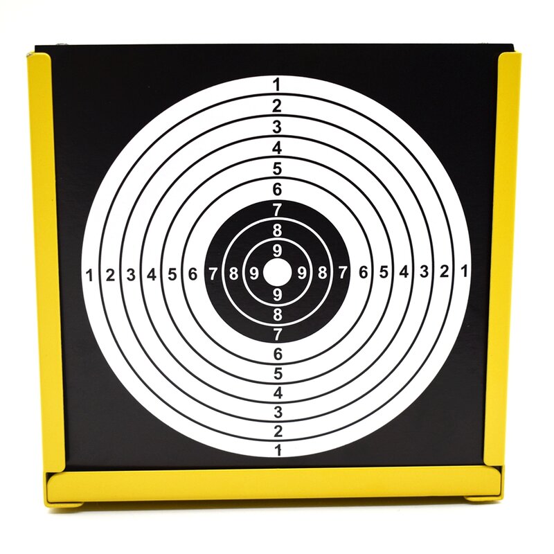 Caja de objetivo de Airsoft, trampa BB, objetivo de papel y reajuste de siluetas de Metal, objetivos de tiro para pistola de pellets, pistola BB