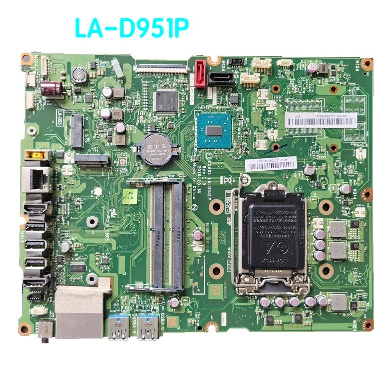 Carte mère pour Lenovo 510-23ISH, CSA00 LA-D951P, 100% testée, entièrement fonctionnelle