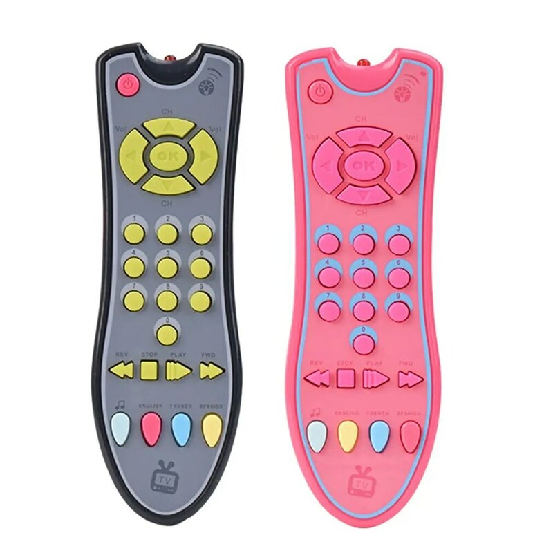 Mainan Remote Control Tv Bayi Lampu Realistis Mainan Balita Belajar Musik Hadiah Bayi Perkembangan untuk Mainan Bayi Balita