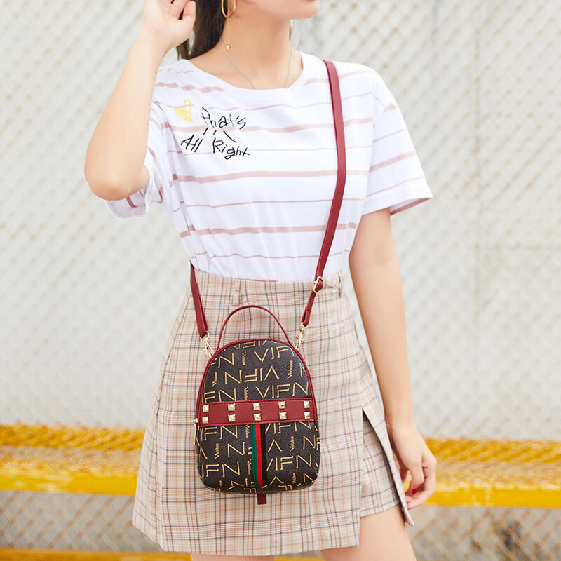 Vento Marea-Mini mochila cruzada para chica adolescente, bolso de hombro para mujer, monedero para teléfono, estilo coreano, nueva moda femenina