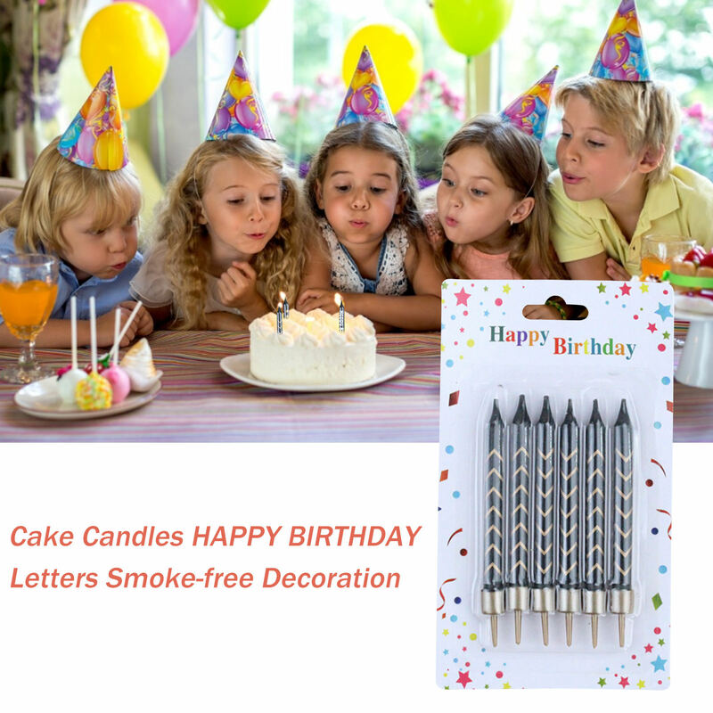 Cake Kaarsen Gelukkige Verjaardag Hoogwaardige Rookvrije Wax Niet-Giftige Decoratie Voor Babyshower Jubilea Familiefeest