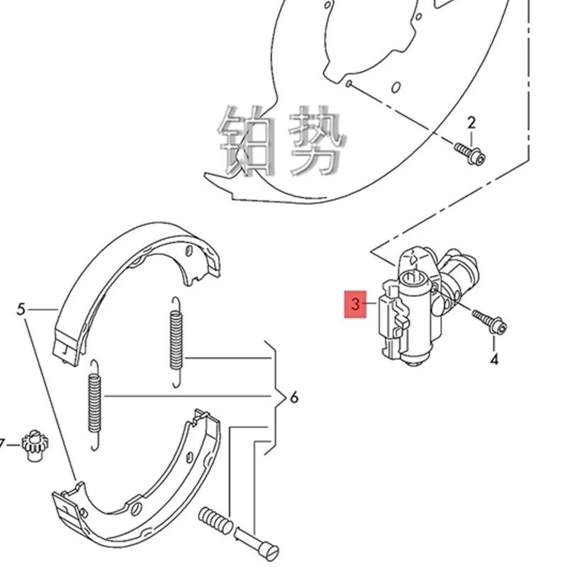 Regulacji element 2011-2018pub licT oua reg 3.0TDI 3.6L 4.2L elektronicznych silnik hamulcowy hamulec ręczny silnik hamulcowy cylinder hamulcowy silnika