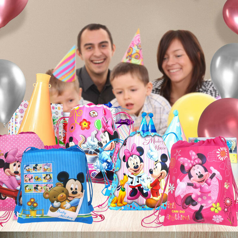 Disney – sac à dos d'école de natation pour enfants, garçons et filles, cadeaux d'anniversaire, minnie, mickey Mouse, rouge