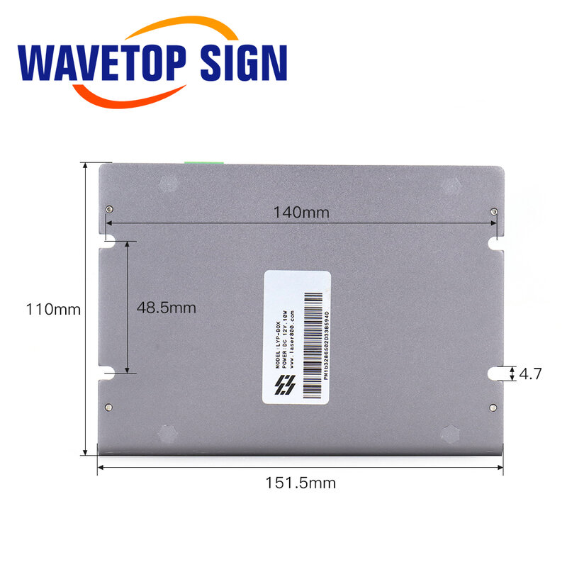 WaveTopSign Laser Serat CO2 Laser UV Kartu Kontrol Laser 12-24V Mesin Penanda Laser Serat