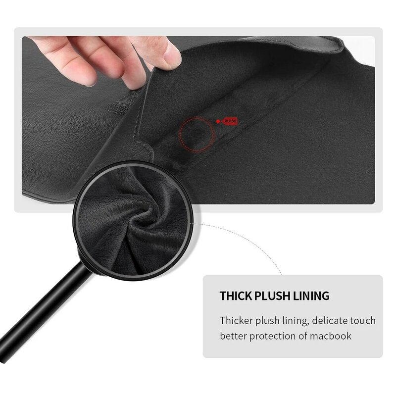Casing tas lengan Laptop untuk Macbook Air Pro 13 M1 M2 2022 tas Lengan Notebook untuk Huawei ASUS Dell 11 12 13.3 14 15 15.6 16 casing