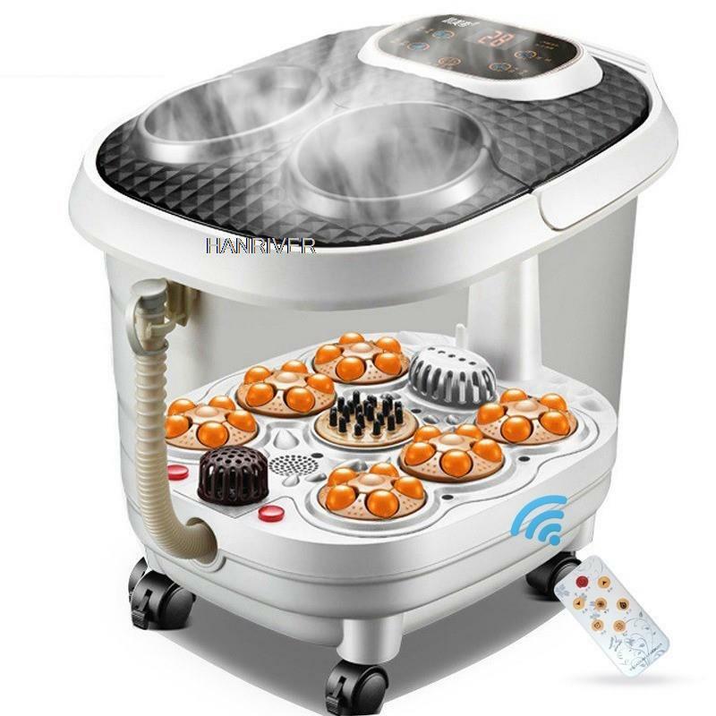 Smoked Foot Bath Full Automatic Electric Heating Washbasin Foot Massage Machine Deep Bucket Foot Bather Home Pedicure Machine