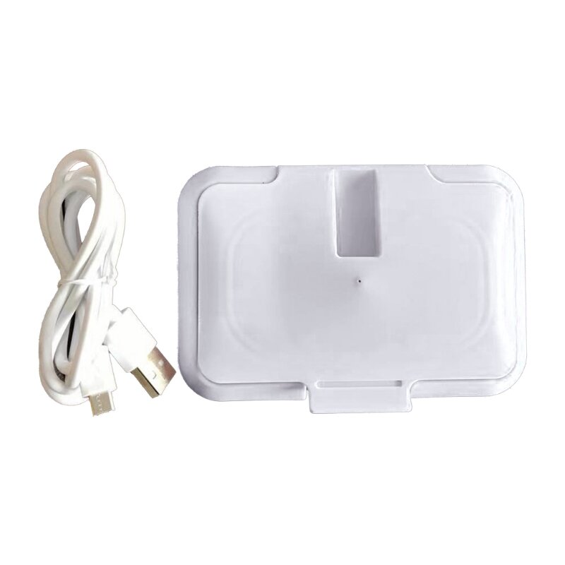 USB Portabel Kotak Pemanas Tisu Bayi Termal Hangat Handuk Basah Dispenser Serbet Penghangat Ruangan Penutup Rumah Mobil Mini Kertas Tisu Hangat