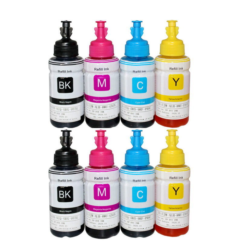 70 Ml T664 Oem Refill Dye Inkt Kit Voor Epson L220 L301 L303 L310 L313 L351 L353 L358 L360 L363 l365 L455 L551 L558 L585 L1300