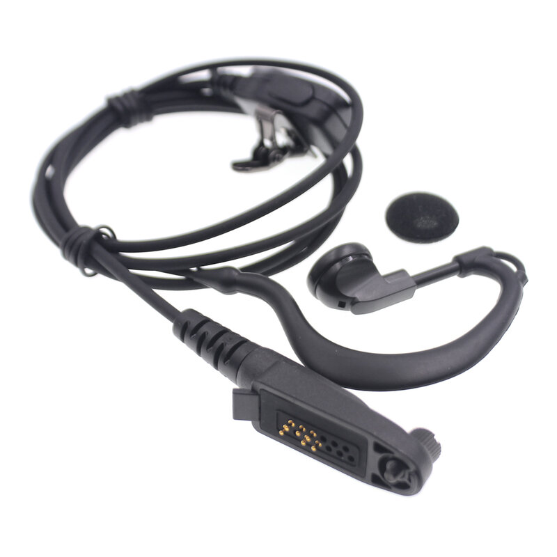Fone de ouvido tipo g, grosso, trançado, fio, walkie talkie, para uniwa b8000, portátil, transceptor