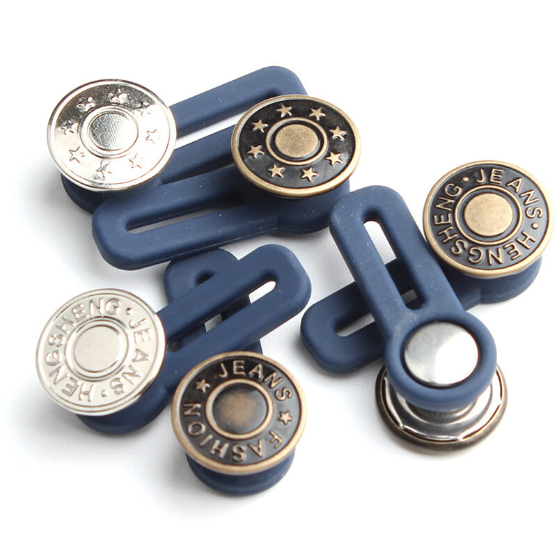 ジーンズ引き込み式ボタンパンツウエストエキスパンダー調節可能な取り外し可能な拡張バックル金属衣類縫製ボタン