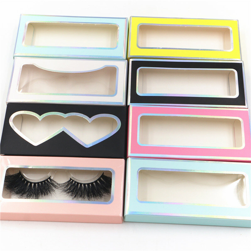 wholesale 50pcs paper false eyelash packaging box lash boxes packaging custom logo 25mm mink eyelashes marble case butterfly box